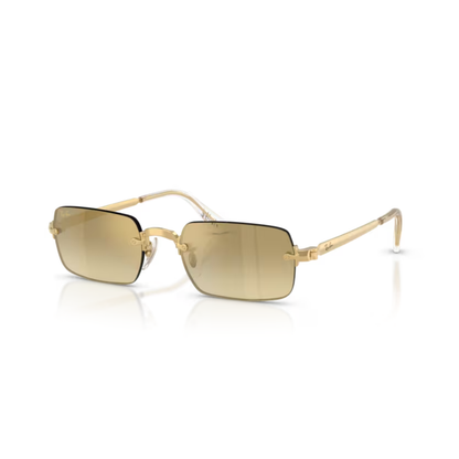 Ray-Ban RB3928 A$AP Rocky rimless unisex sunglasses with rectangle metal frame and luxury streetwear styling