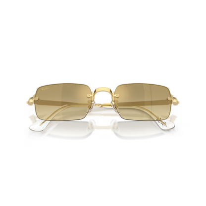 Ray-Ban RB3928 A$AP Rocky rimless unisex sunglasses with rectangle metal frame and luxury streetwear styling