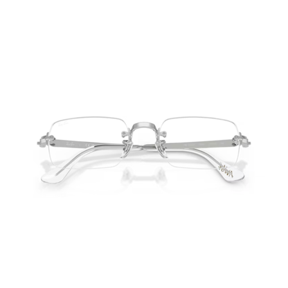 Ray-Ban RB3928V A$AP Rocky rimless unisex optical frame with rectangle metal styling