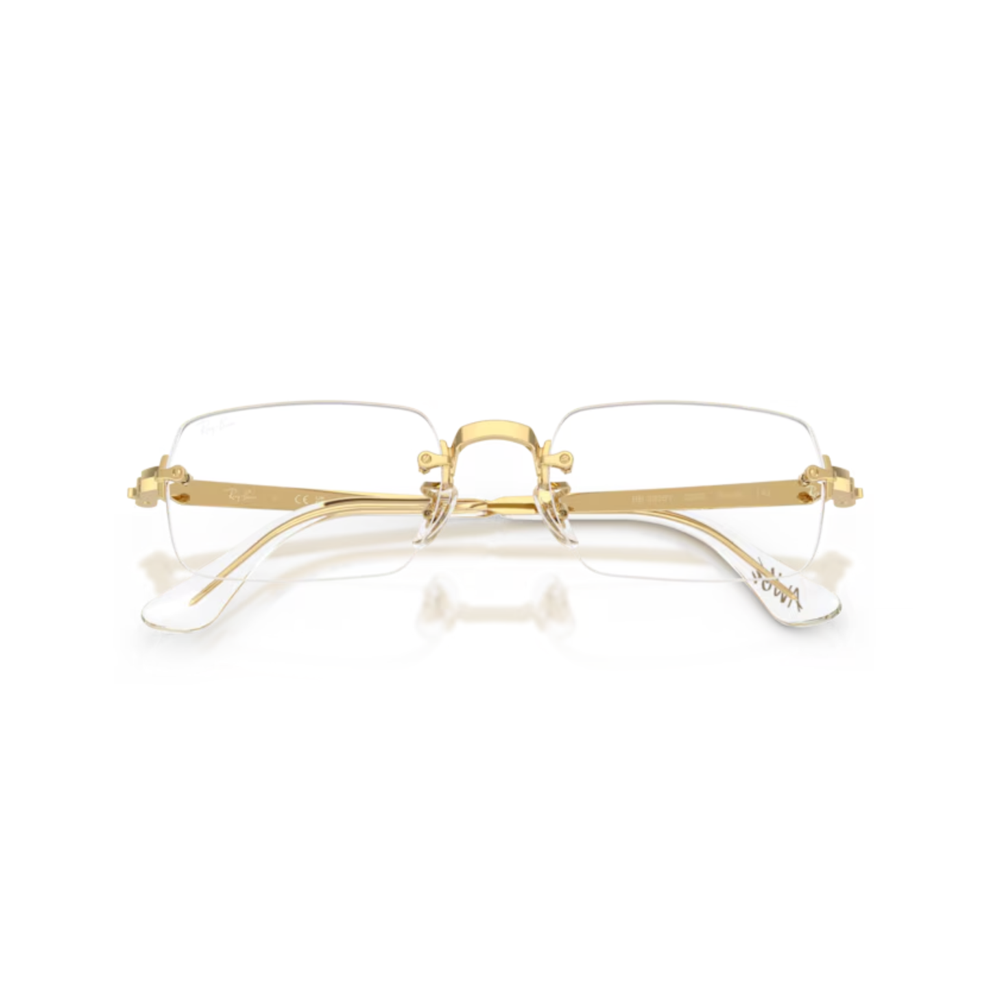 Ray-Ban RB3928V A$AP Rocky rimless unisex optical frame with rectangle metal styling