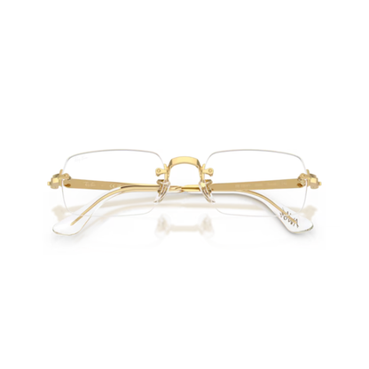 Ray-Ban RB3928V A$AP Rocky rimless unisex optical frame with rectangle metal styling
