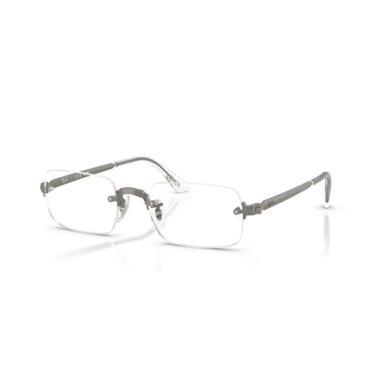 Ray-Ban RB3928V A$AP Rocky rimless unisex optical frame with rectangle metal styling