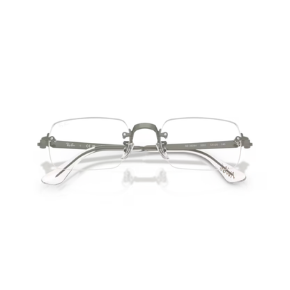 Ray-Ban RB3928V A$AP Rocky rimless unisex optical frame with rectangle metal styling