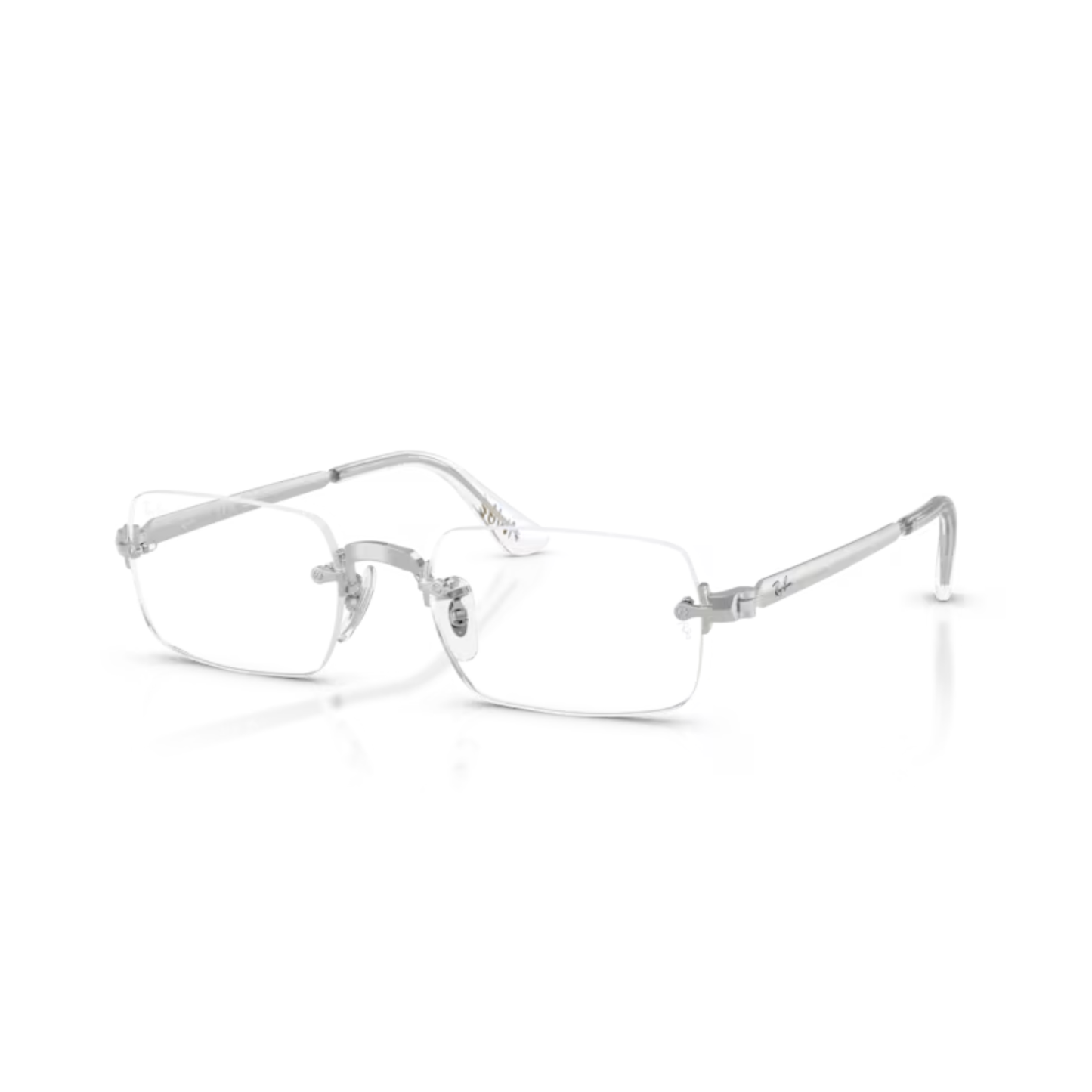 Ray-Ban RB3928V A$AP Rocky rimless unisex optical frame with rectangle metal styling
