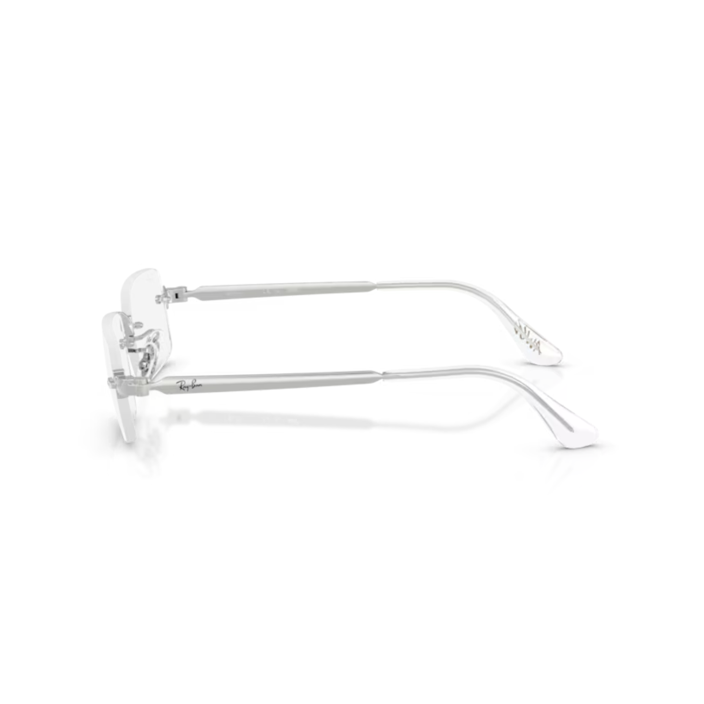 Ray-Ban RB3928V A$AP Rocky rimless unisex optical frame with rectangle metal styling