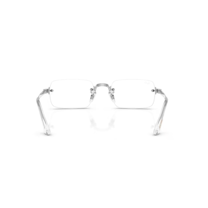 Ray-Ban RB3928V A$AP Rocky rimless unisex optical frame with rectangle metal styling