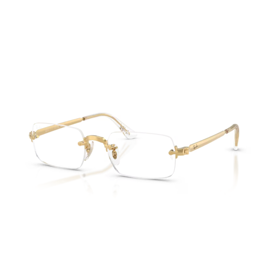 Ray-Ban RB3928V A$AP Rocky rimless unisex optical frame with rectangle metal styling