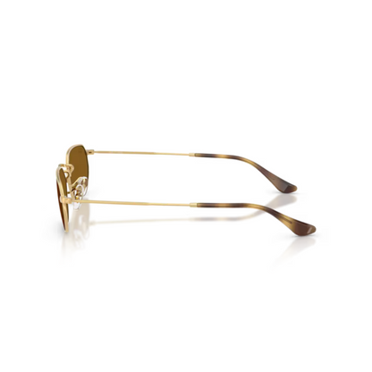 Ray-Ban RB3947 unisex rectangle metal sunglasses with a lightweight full-rim design and premium UV-protective lenses.
