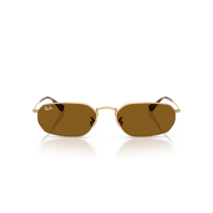 Ray-Ban RB3947 unisex rectangle metal sunglasses with a lightweight full-rim design and premium UV-protective lenses.