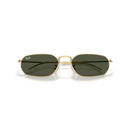 Ray-Ban RB3947 unisex rectangle metal sunglasses with a lightweight full-rim design and premium UV-protective lenses.