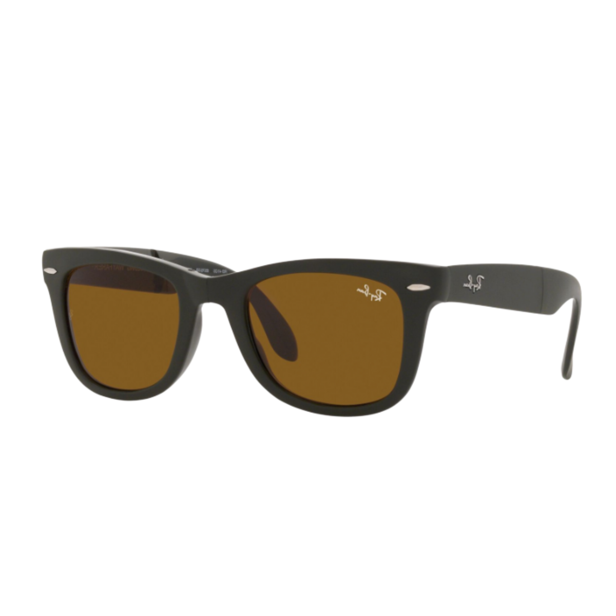 Ray-Ban RB4105 unisex nylon square folding sunglasses nylon angle view
