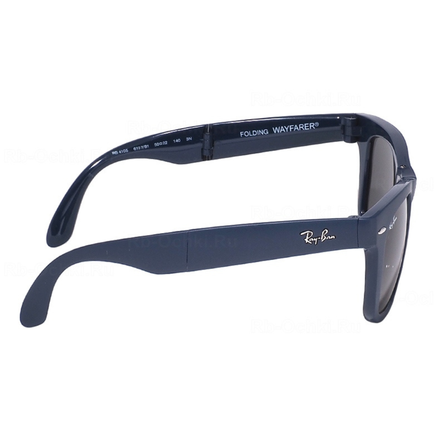 Ray-Ban RB4105 unisex nylon square folding sunglasses nylon hinge detail