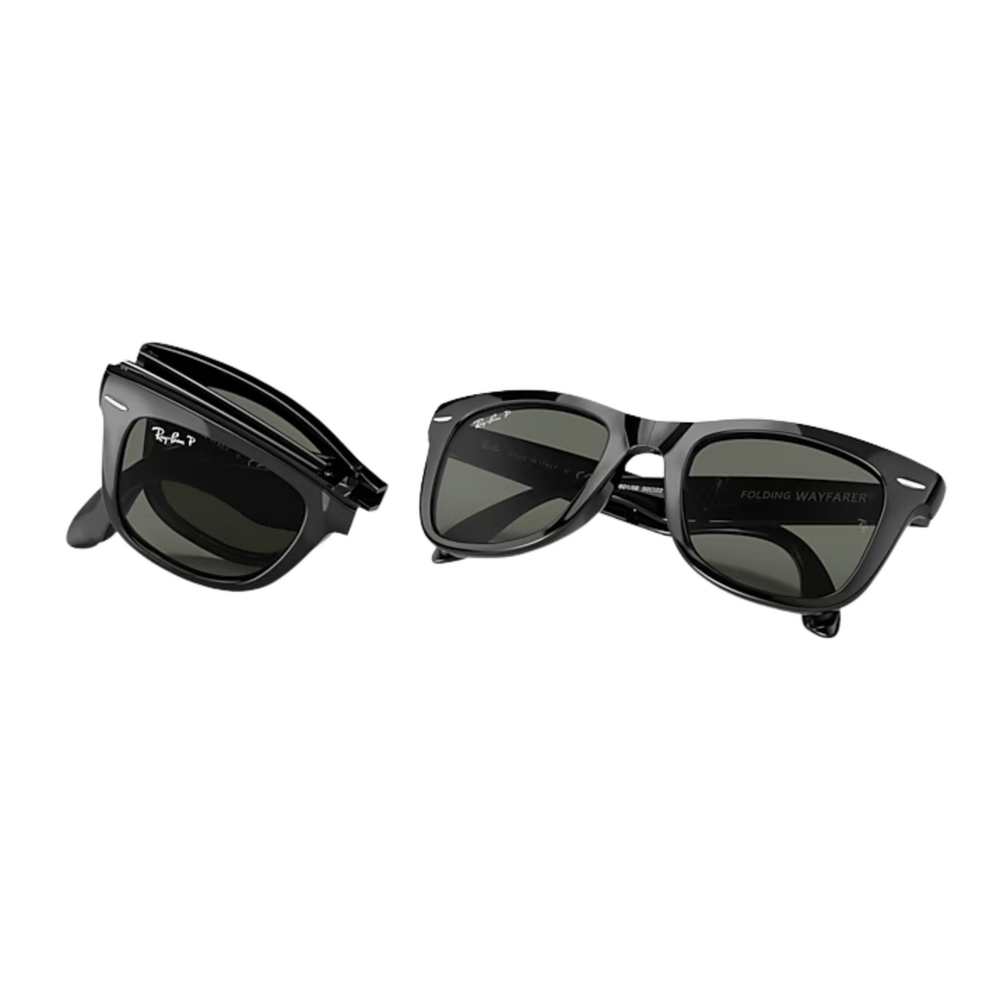 Ray-Ban RB4105 unisex nylon square folding sunglasses nylon hinge detail