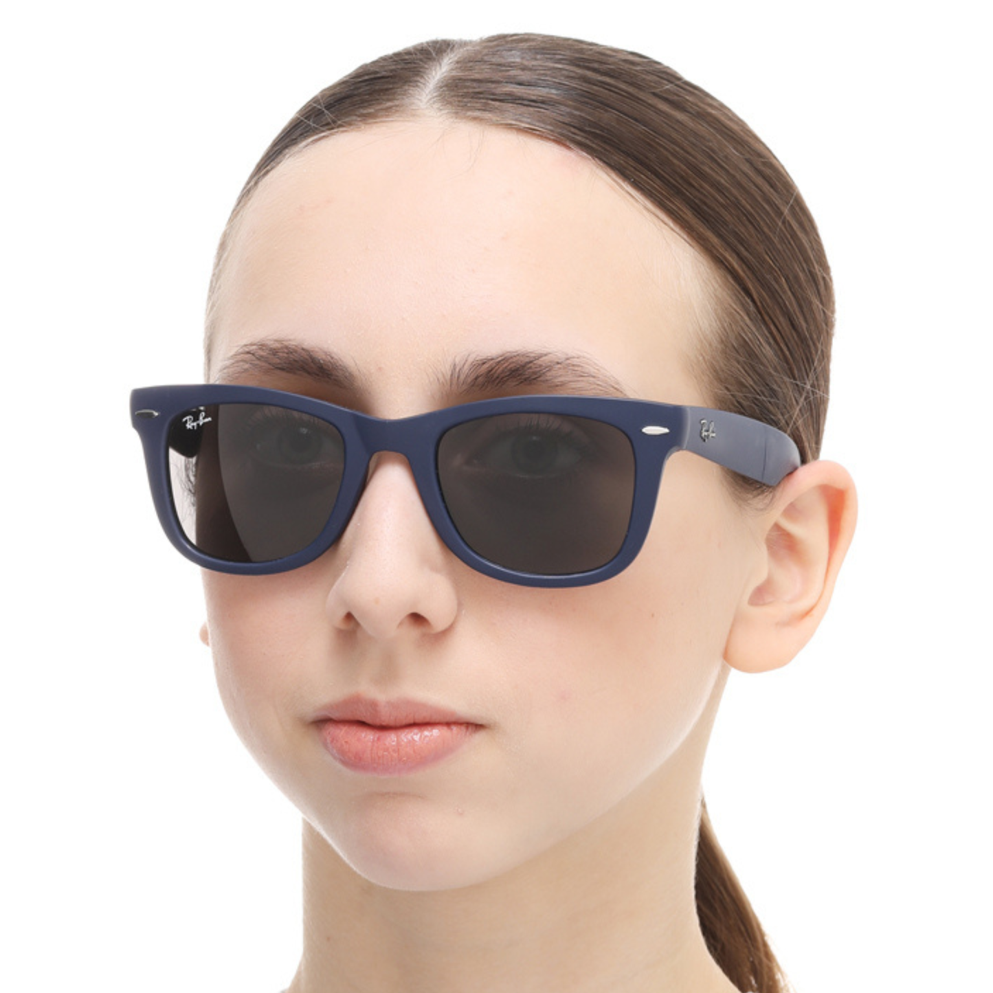 Ray-Ban RB4105 unisex nylon square folding sunglasses side profile