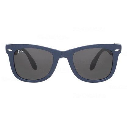 Ray-Ban RB4105 unisex nylon square folding sunglasses three-quarter view