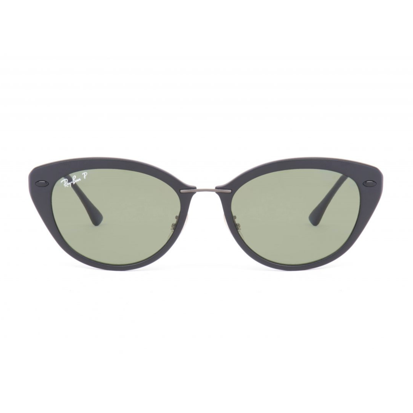 Ray-Ban RB4250 women's cat eye acetate sunglasses hinge frame close-up