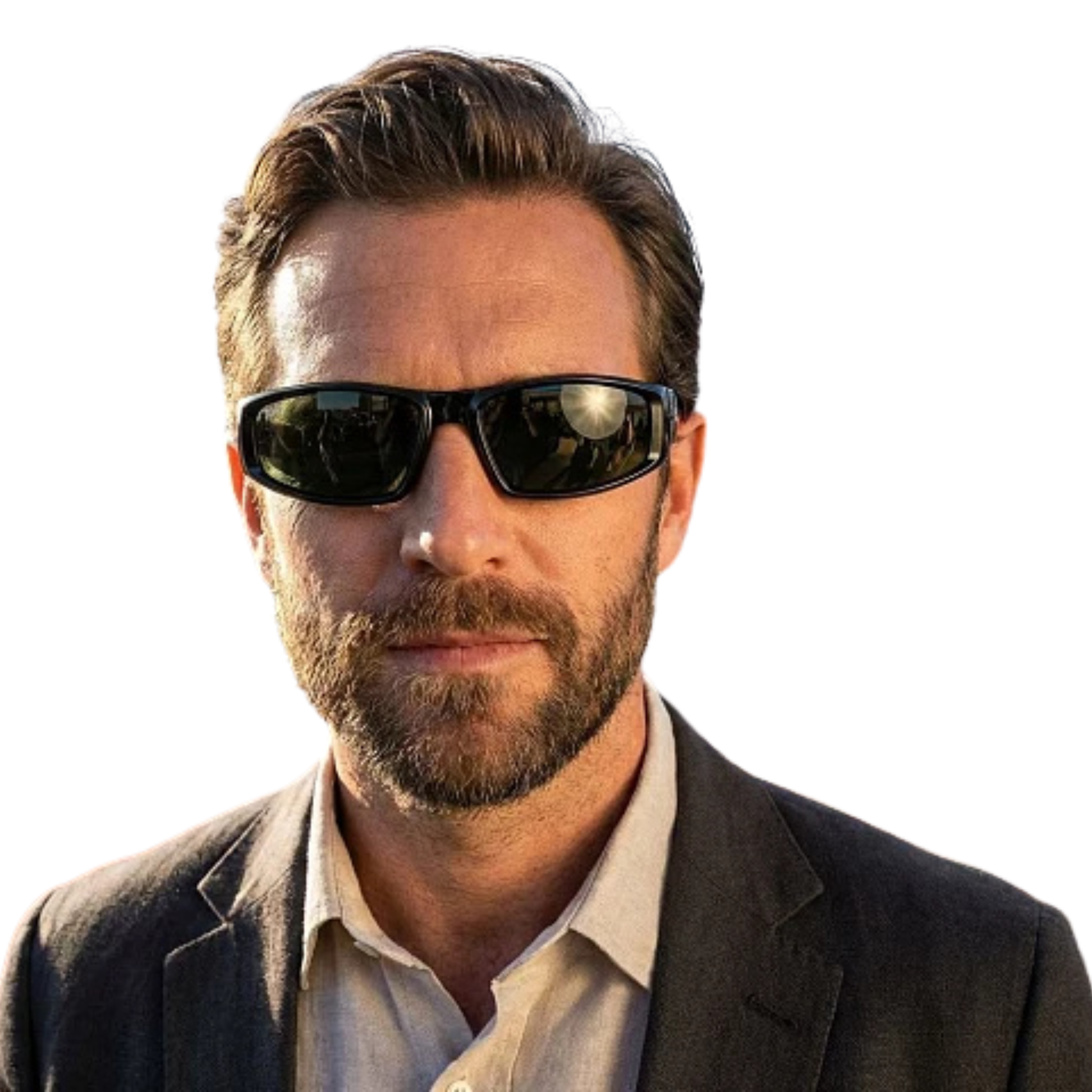 Ray-Ban RB4335 Pillow men's acetate sunglasses with full-rim frame and UV-protective lenses.