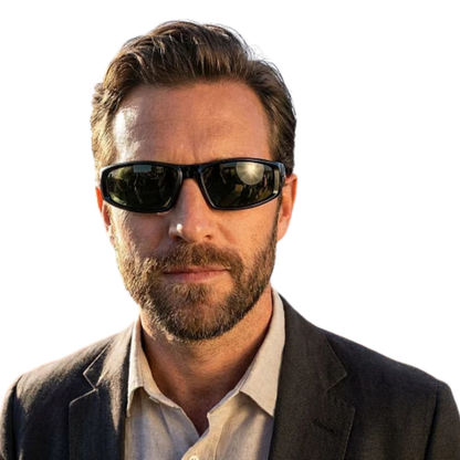 Ray-Ban RB4335 Pillow men's acetate sunglasses with full-rim frame and UV-protective lenses.