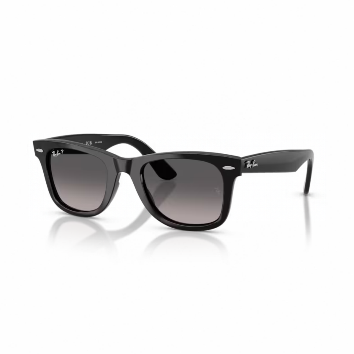 Ray-Ban RB4340 601/M3 unisex propionate square sunglasses side temple view