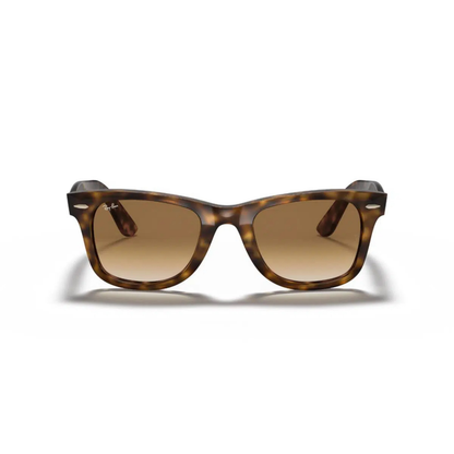 Ray-Ban RB4340 unisex injected square sunglasses three-quarter view