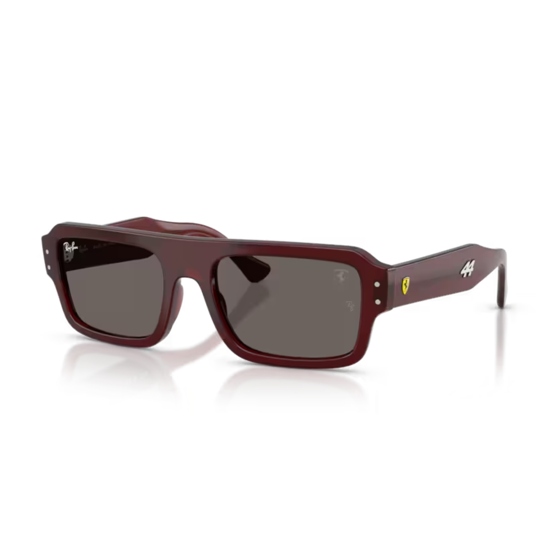Ray-Ban RB4454M Special Ferrari Sir Lewis Hamilton 44 sunglasses for men featuring a premium lightweight frame with UV protection lenses.