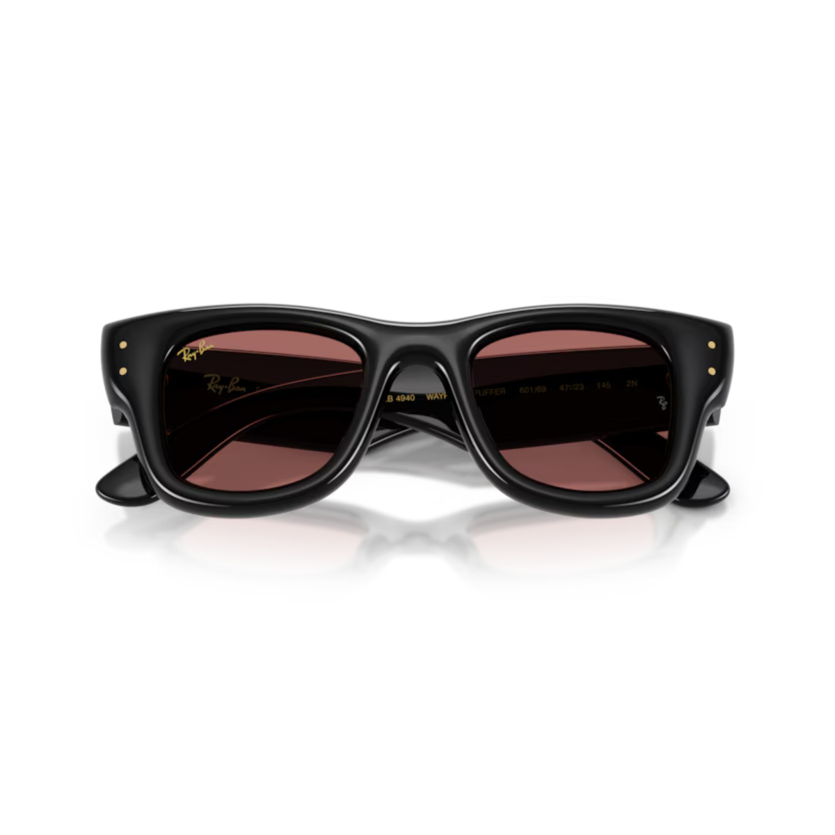 Ray-Ban RB4940 A$AP Rocky unisex nylon square frame hinge and temple detail