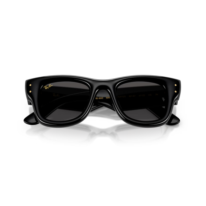 Black Ray-Ban RB4940 A$AP Rocky Wayfarer Puffer unisex sunglasses with bold puffy frame and ultra black lenses