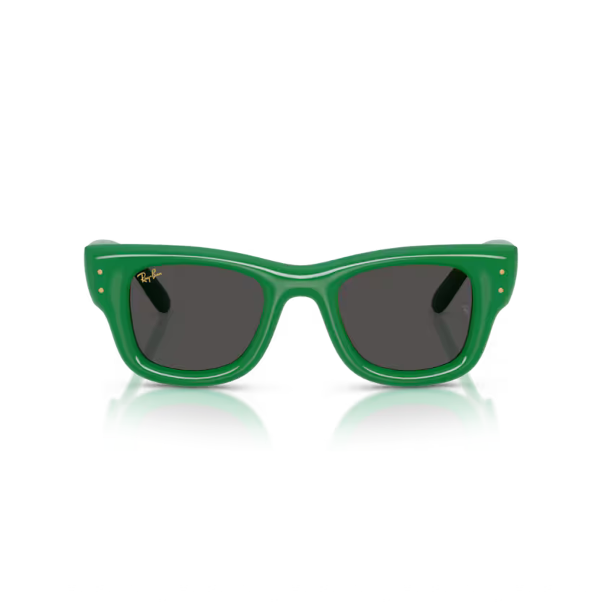 Ray-Ban RB4940B unisex nylon square sunglasses side view showing sculpted temples