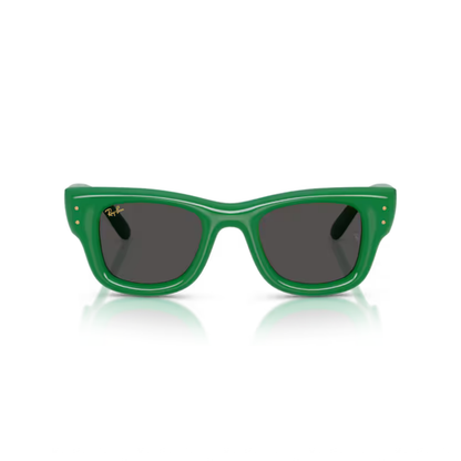 Ray-Ban RB4940B unisex nylon square sunglasses side view showing sculpted temples
