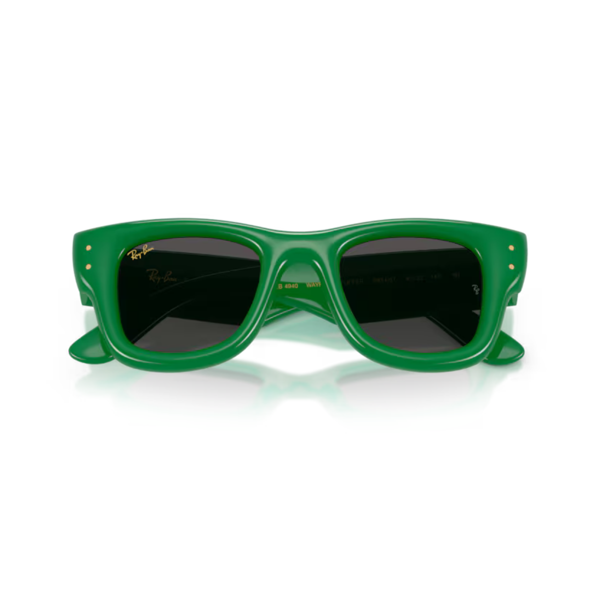 Ray-Ban RB4940B unisex nylon square Wayfarer Puffer sunglasses three quarter view