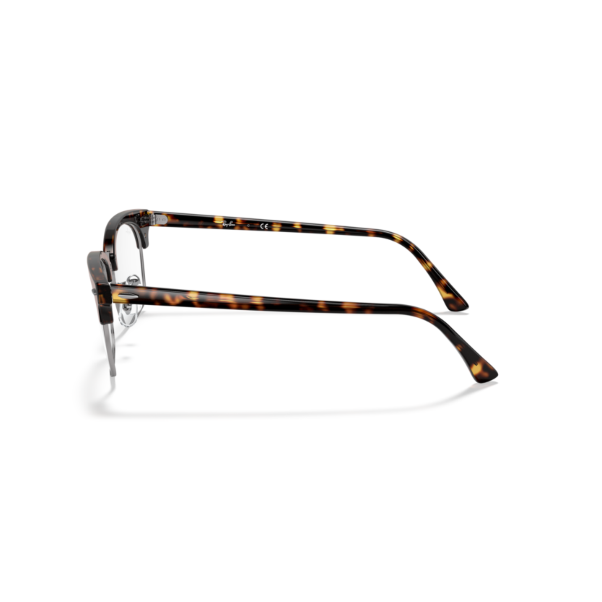 Ray-Ban RB5154 Clubmaster unisex optical frame with an iconic browline design, premium acetate and metal construction. Side View 