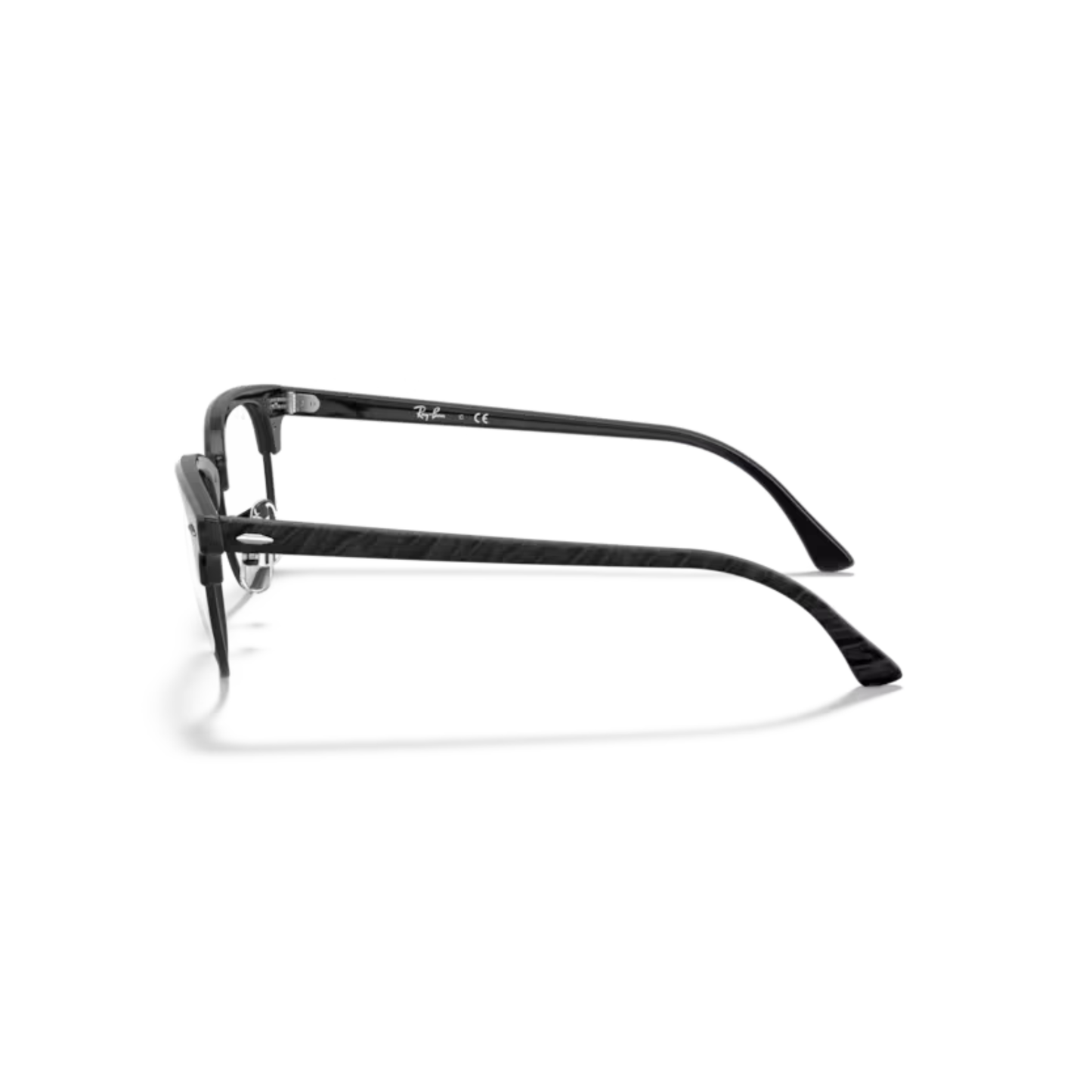 Ray-Ban RB5154 Clubmaster unisex optical frame featuring an iconic browline design with premium craftsmanship for everyday prescription eyewear. side view