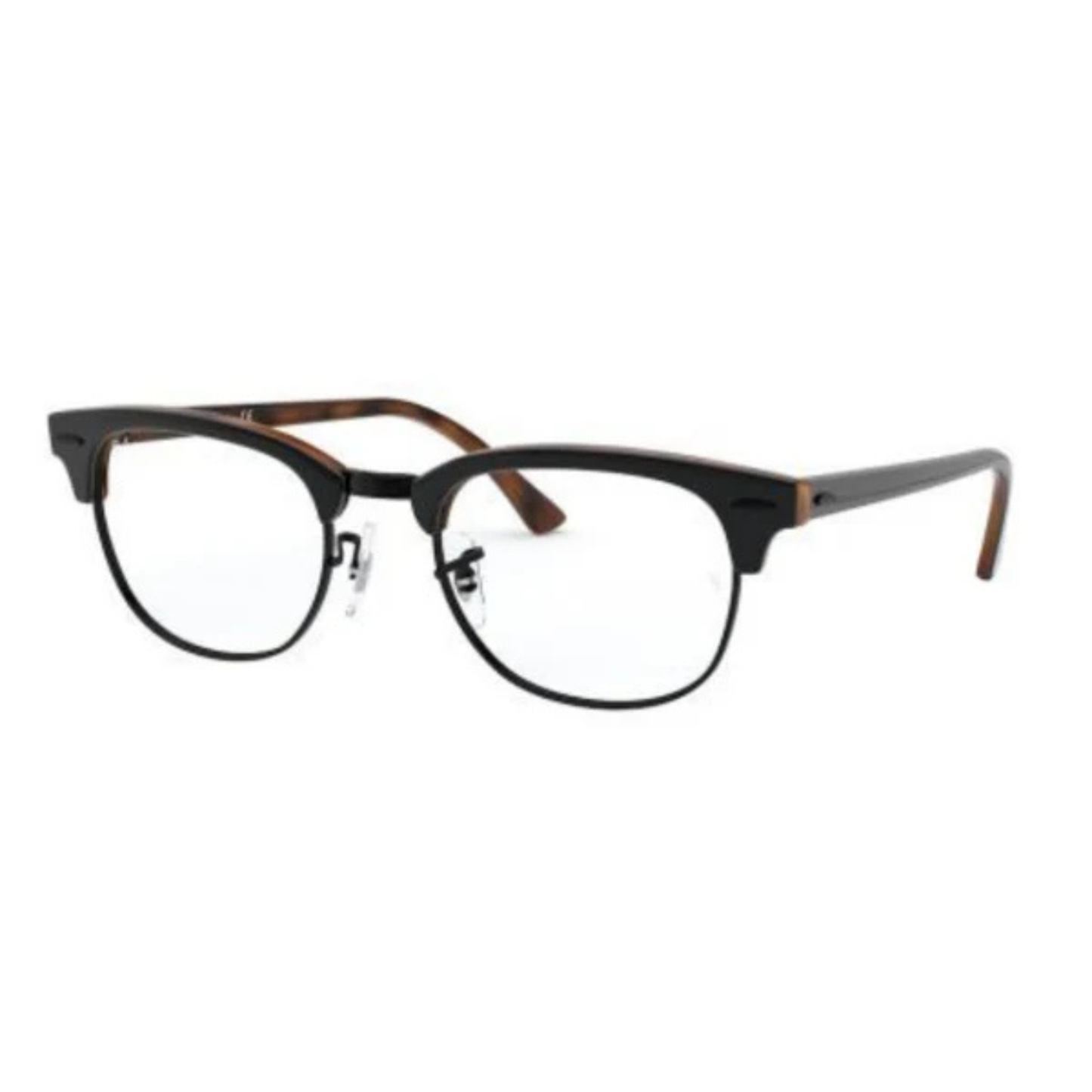 Ray-Ban RB5154 Clubmaster unisex optical frame featuring an iconic browline design with premium craftsmanship for everyday prescription eyewear. angle view