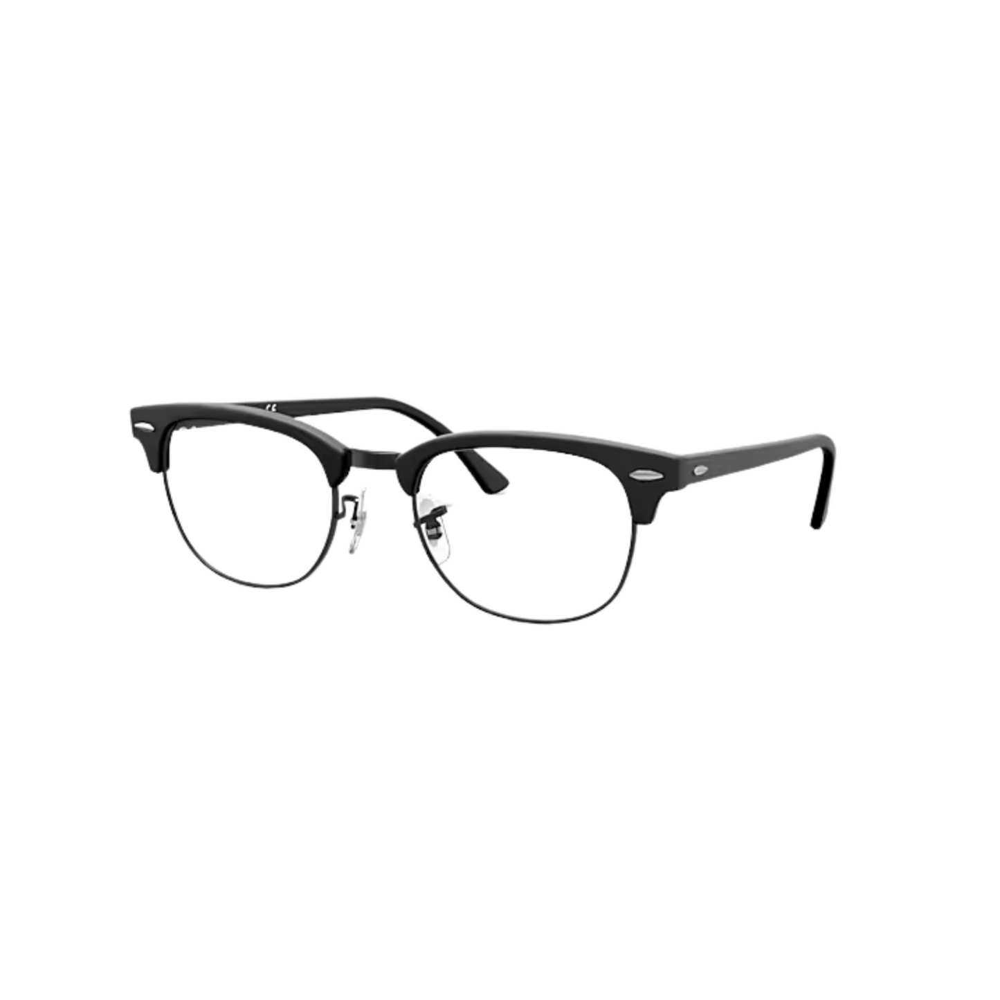 Ray-Ban RB5154 Clubmaster unisex optical frame featuring an iconic browline design with premium craftsmanship for everyday prescription eyewear. Angle view