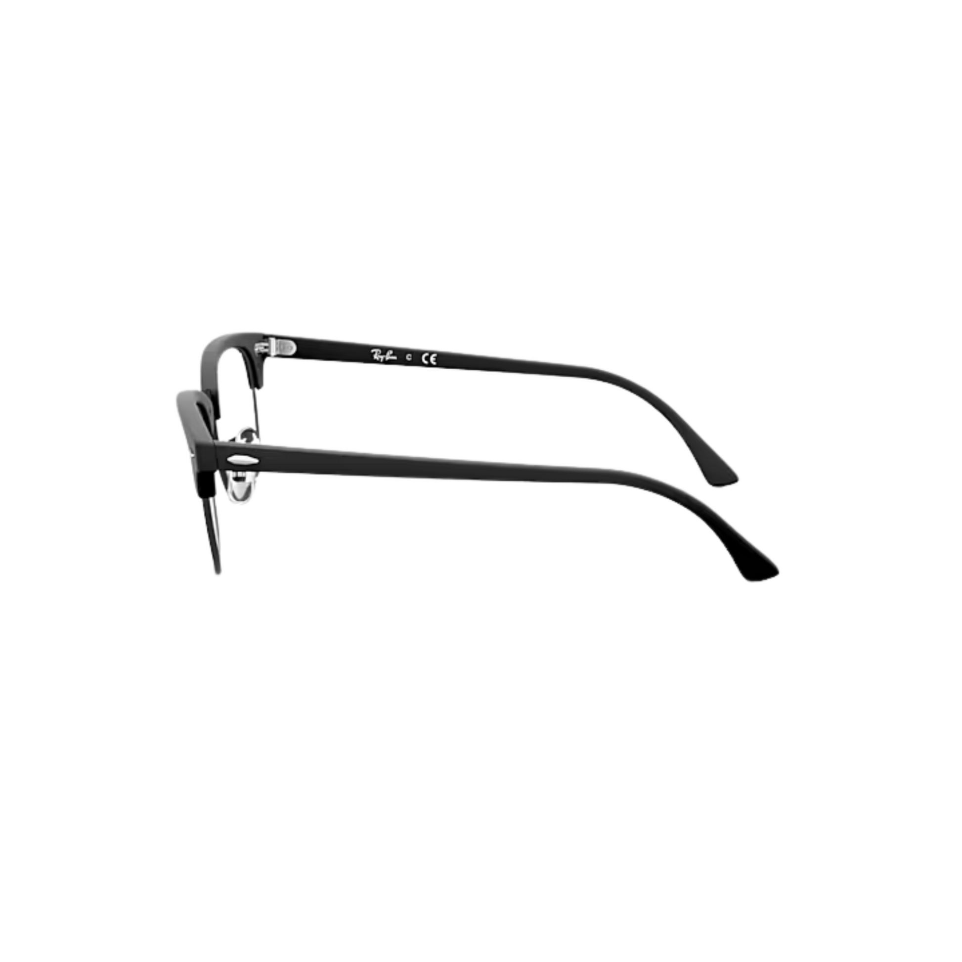 Ray-Ban RB5154 Clubmaster unisex optical frame featuring an iconic browline design with premium craftsmanship for everyday prescription eyewear. Side view