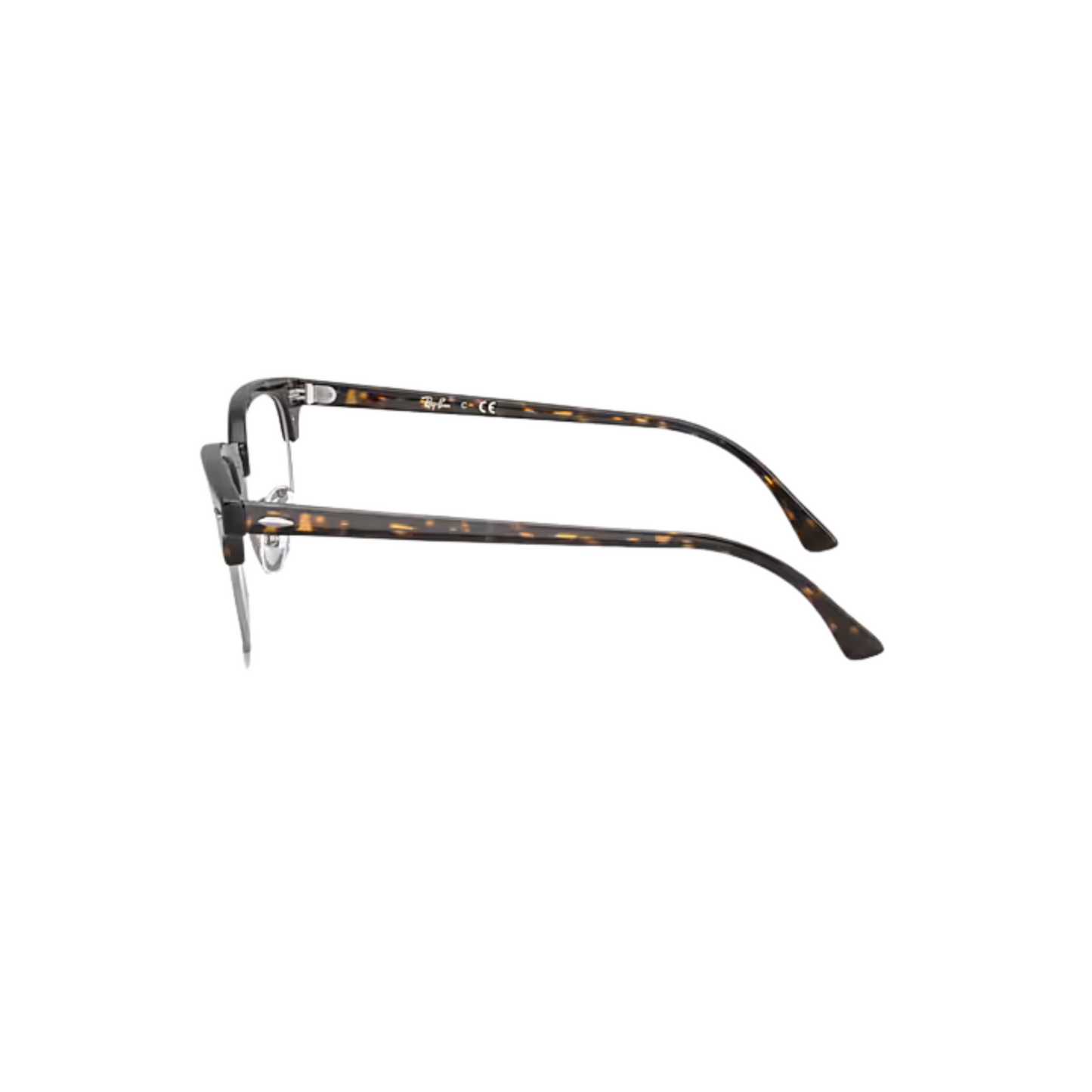Ray-Ban RB5154 Clubmaster unisex optical frame featuring an iconic browline design with premium craftsmanship for everyday prescription eyewear. Side view