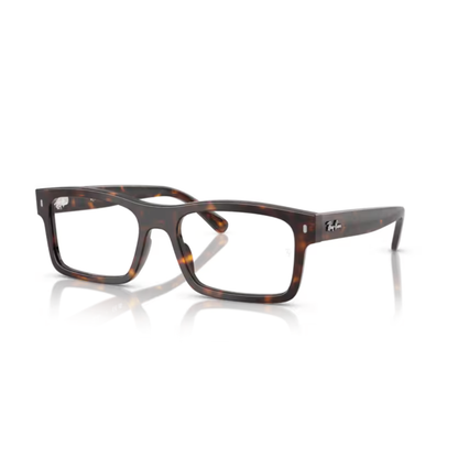 Ray-Ban RB5435 unisex acetate rectangle full-rim optical frame three-quarter view