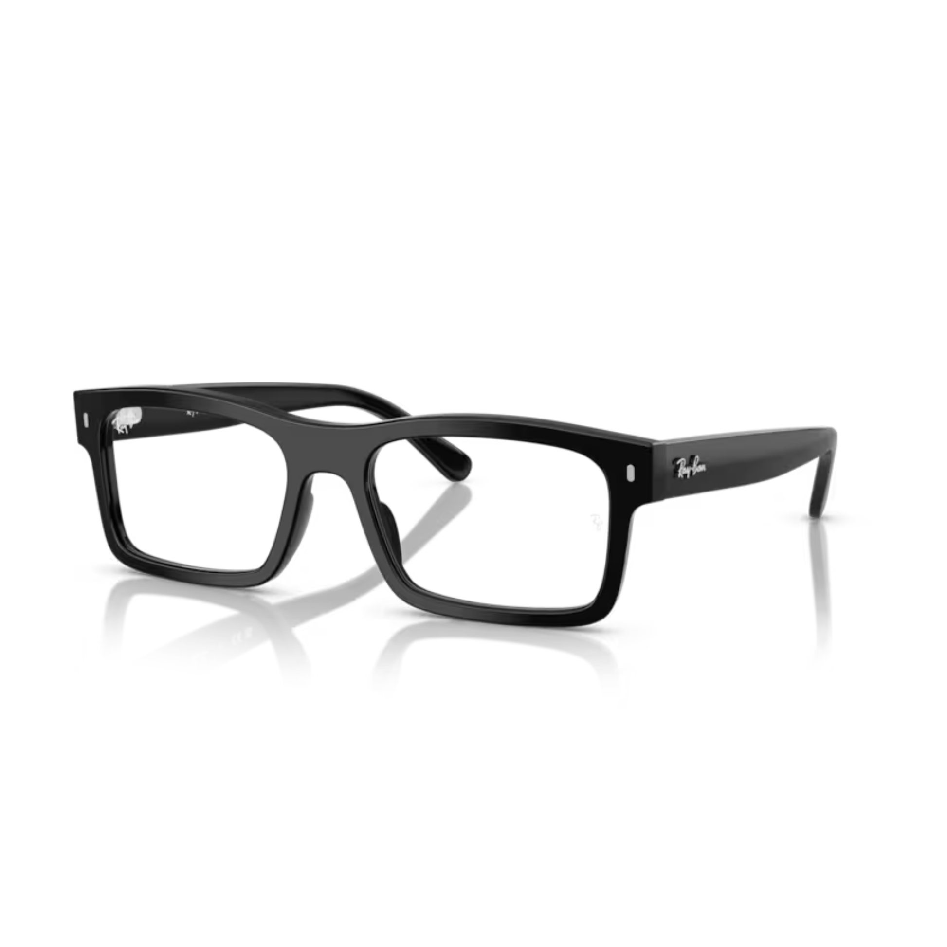 Ray-Ban RB5435 unisex acetate rectangle full-rim optical frame three-quarter view