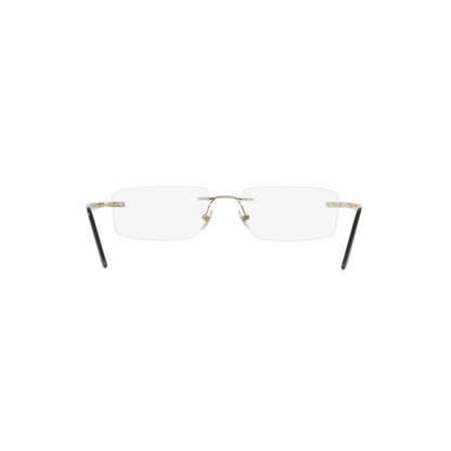 Ray-Ban RB6266I unisex metal rectangle rimless optical frame hinge detail