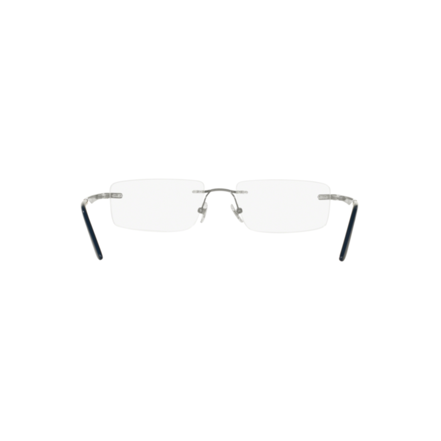 Ray-Ban RB6266I unisex metal rectangle rimless optical frame hinge detail