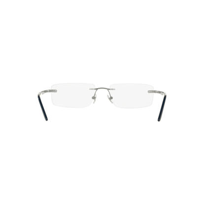 Ray-Ban RB6266I unisex metal rectangle rimless optical frame hinge detail