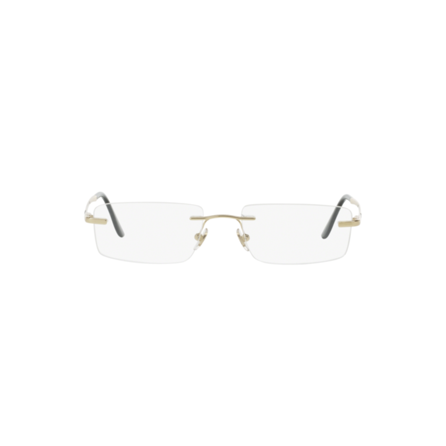 Ray-Ban RB6266I unisex metal rectangle rimless optical frame front view