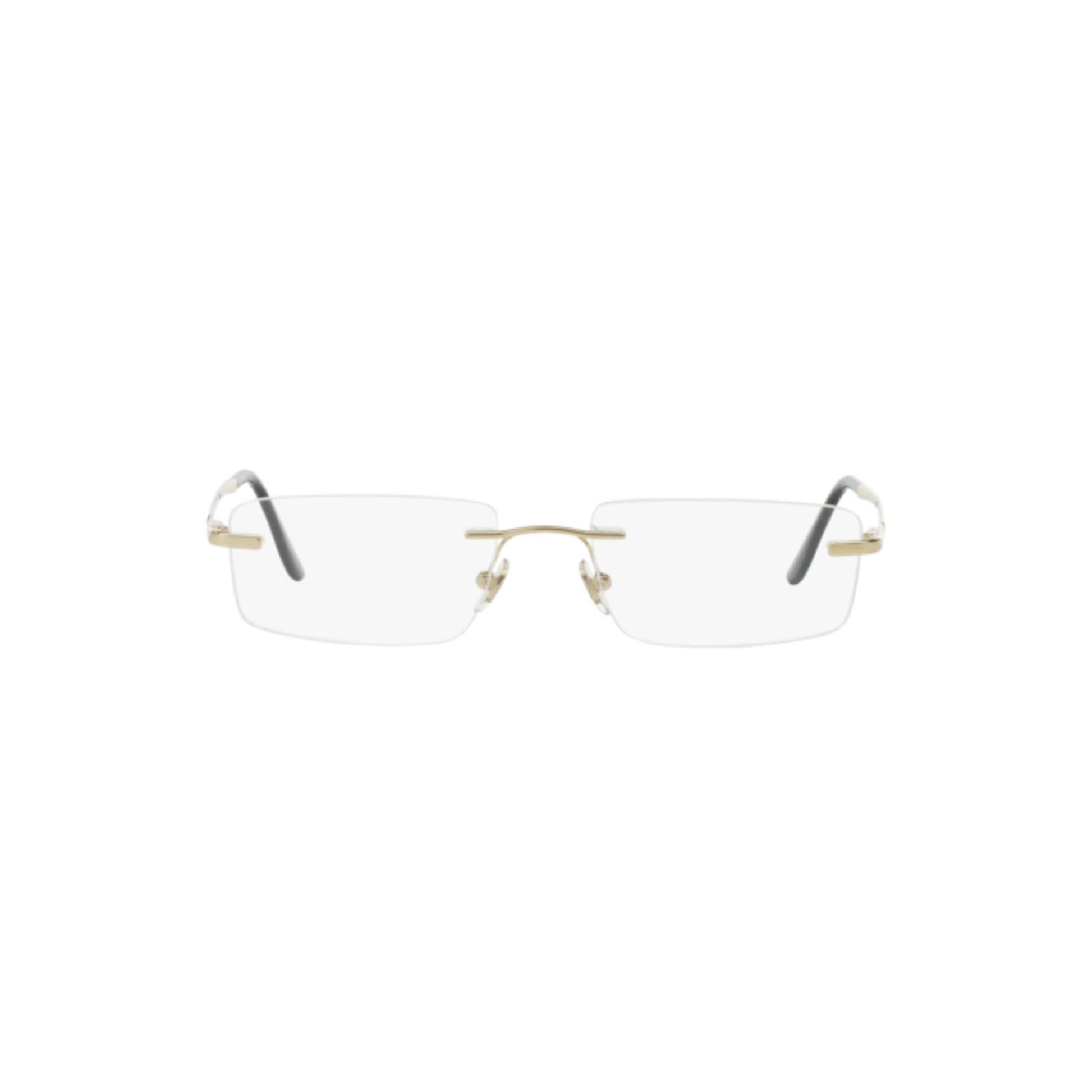 Ray-Ban RB6266I unisex metal rectangle rimless optical frame front view