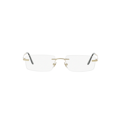 Ray-Ban RB6266I unisex metal rectangle rimless optical frame front view