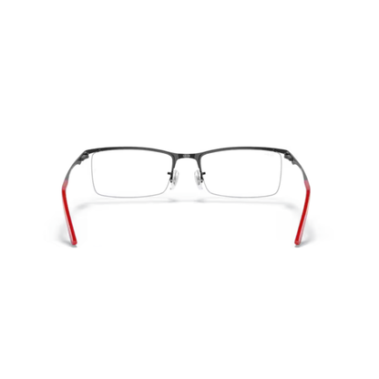 Ray-Ban RB6323I unisex metal rectangle optical frame hinge construction detail
