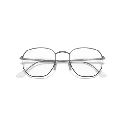 Ray-Ban RB6448 irregular metal unisex optical frame featuring a lightweight geometric design with premium craftsmanship. Front View 