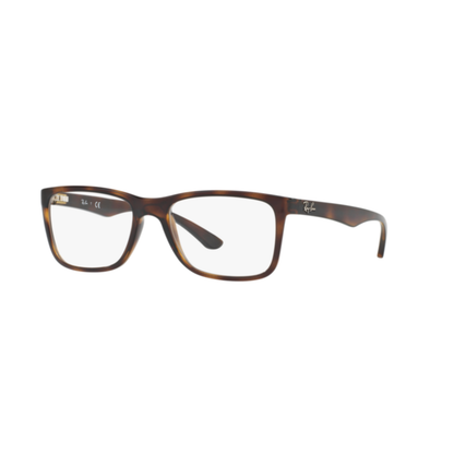 Ray-Ban RB7027I unisex acetate square full-rim optical frame three-quarter view