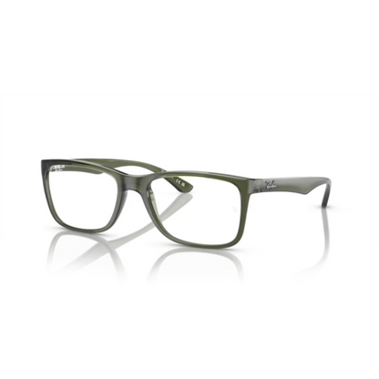 Ray-Ban RB7027I unisex acetate square full-rim optical frame three-quarter view