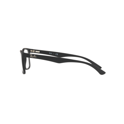 Ray-Ban RB7027I unisex acetate square optical frame side temple profile