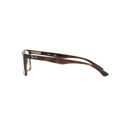Ray-Ban RB7027I unisex acetate square optical frame side temple profile